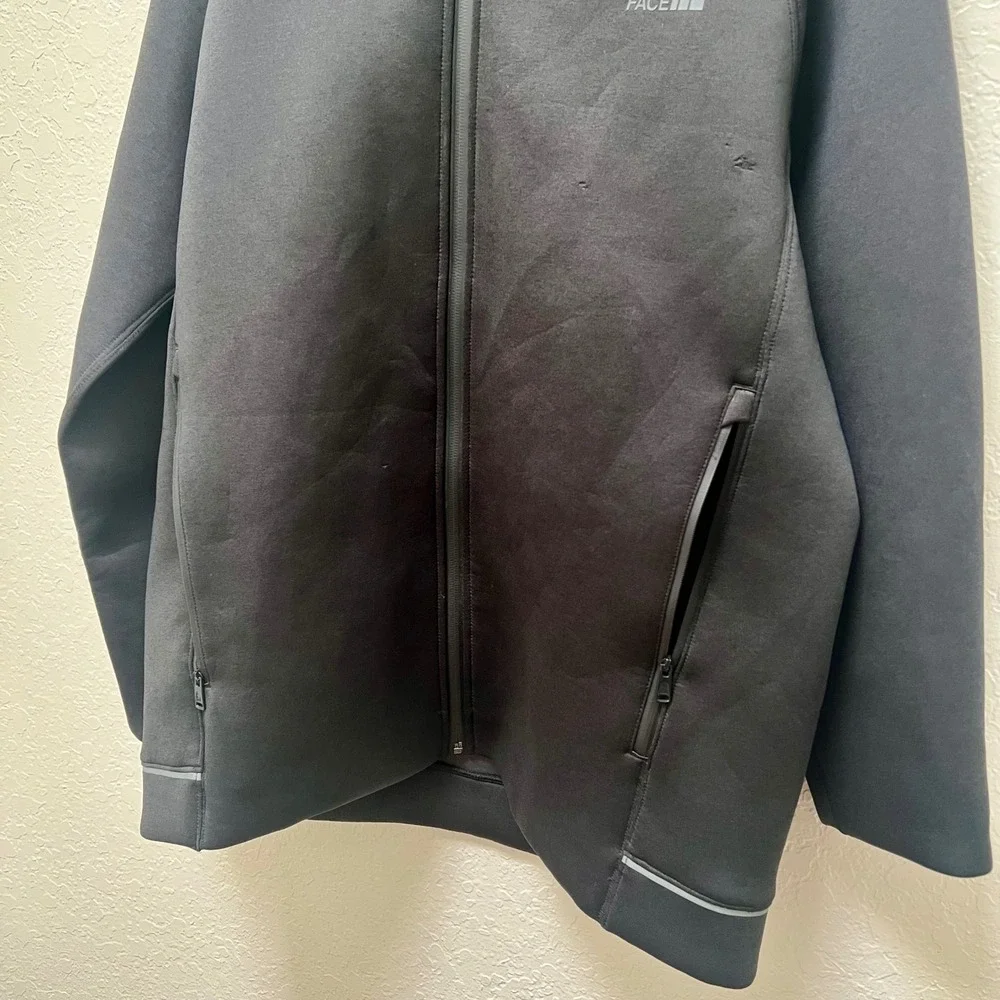 The North Face Mens Black Full Zip Neoprene Style Technical Hoodie L Gorpcore
